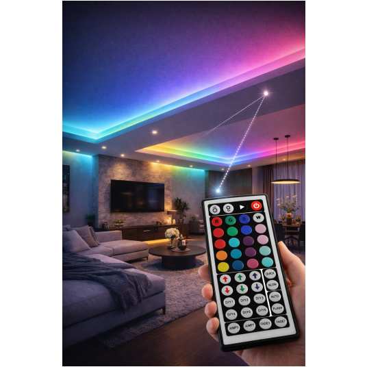 STEROWNIK LED DO TAŚM RGB IR44 6A DC5-24V 72W/144W -zdjęcie numer 2