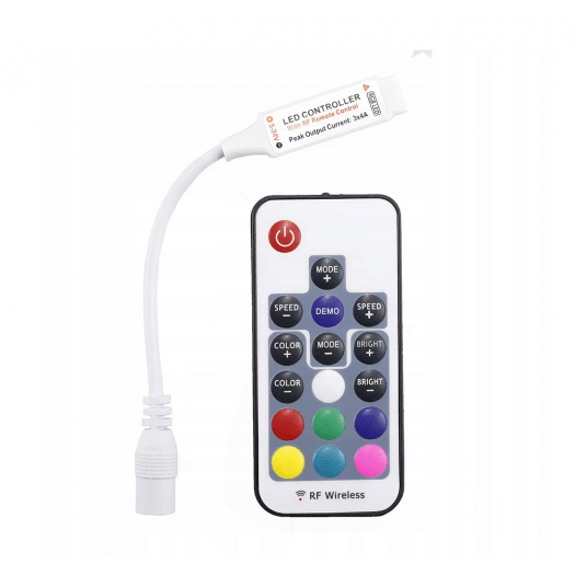 STEROWNIK LED RGB RF17 6A DC5-24V 72W/144 -zdjęcie numer 3