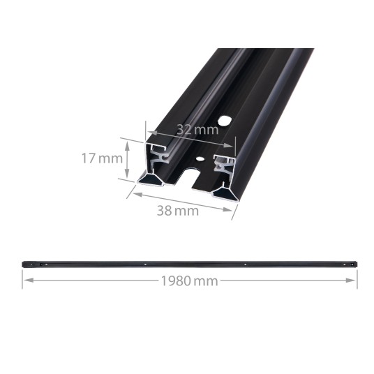 SZYNOPRZEWÓD VISION 2M CZARNY