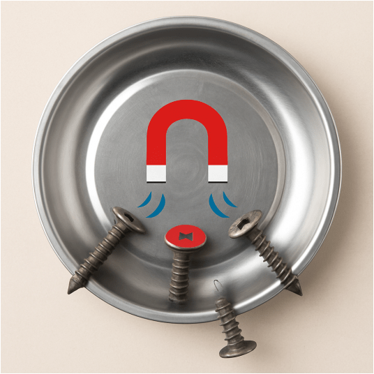 TACKA MAGNETYCZNA ZE STALI NIERDZEWNEJ