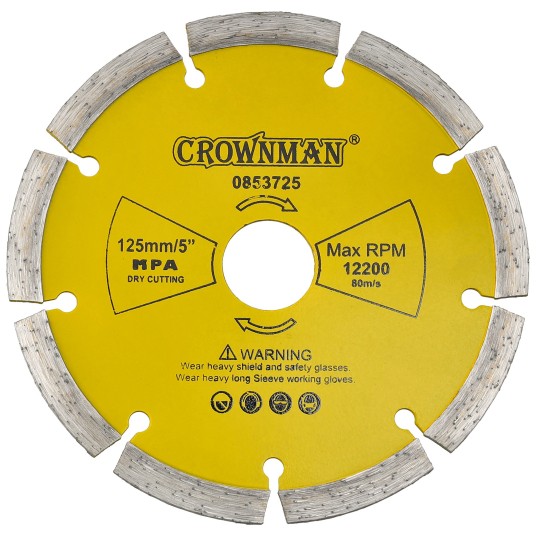 TARCZE DIAMENTOWE SEGMENTOWE SPIEKANE DO CIĘCIA NA SUCHO