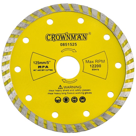 TARCZE DIAMENTOWE TURBOSPIEKANE DO CIĘCIA NA SUCHO I MOKRO