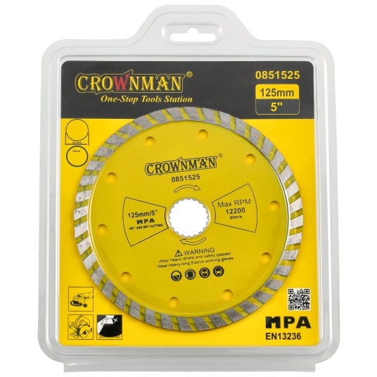 TARCZE DIAMENTOWE TURBOSPIEKANE DO CIĘCIA NA SUCHO I MOKRO