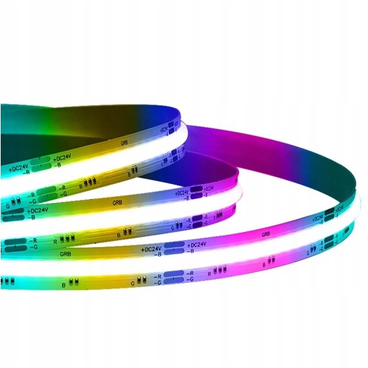 TAŚMA LED COB 12V 16W RGB+CW 5M