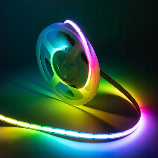 TAŚMA LED COB 12V 5M 15W/m RGB 450D IP20 10mm