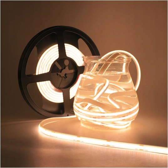 TAŚMA LED COB 12V 5M 9W/m 3000K 990lm/m 480D IP67