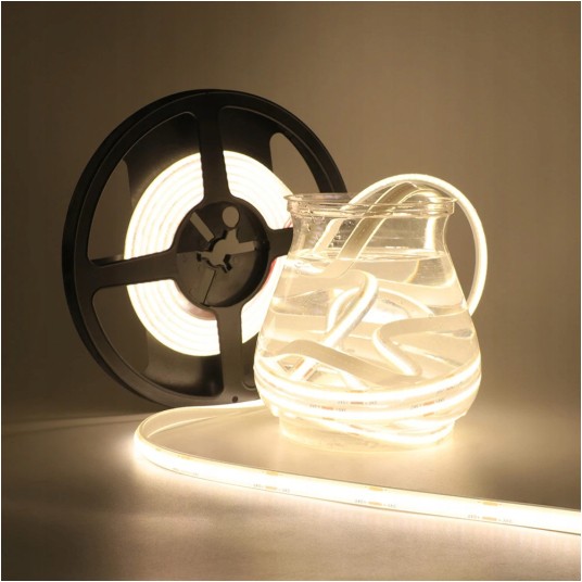 TAŚMA LED COB 12V 5M 9W/m 4000K 990lm/m 480D IP67