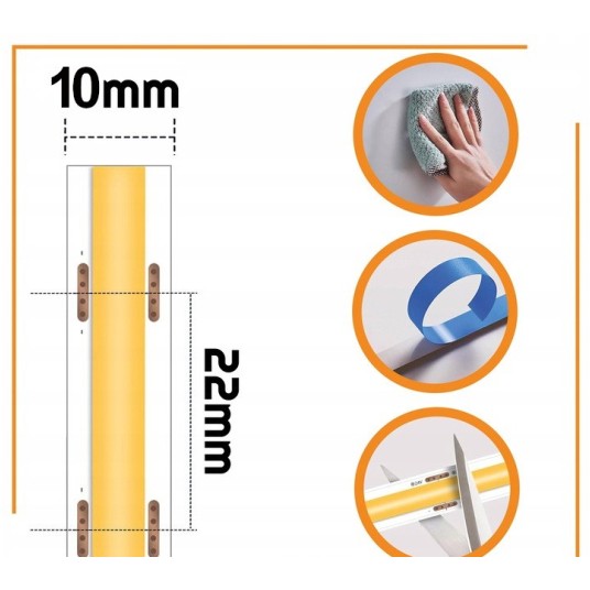 TAŚMA LED COB 24V 50M 15W/m 4000K 1650lm/m 528D IP20