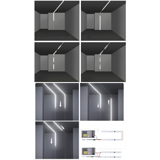 TAŚMA LED COB 24V 5M 13W/M 3000K 1170LM IC DIGITAL -zdjęcie numer 2