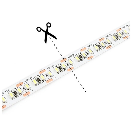 TAŚMA LED SMD 12V 24W IP20 NW 5M