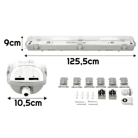 TRUE LED PS 2XT8/120