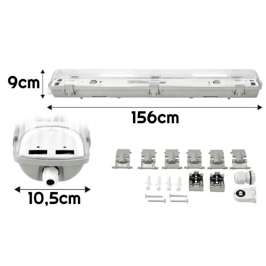 TRUE LED PS 2XT8/150