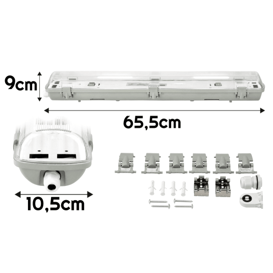 TRUE LED PS 2XT8/60.