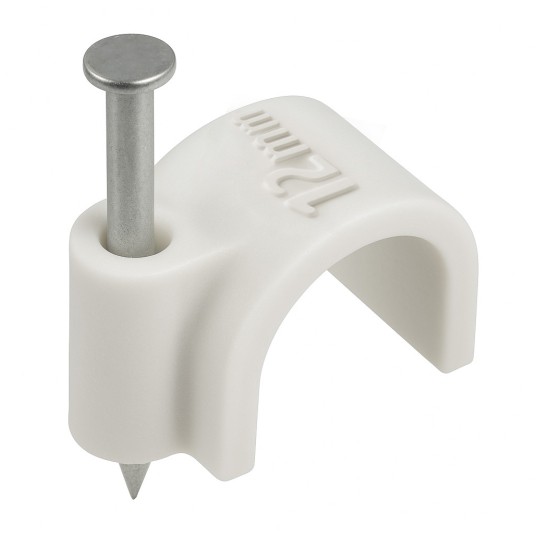 UCHWYT KABLOWY Z GWOŹDZIEM 12MM