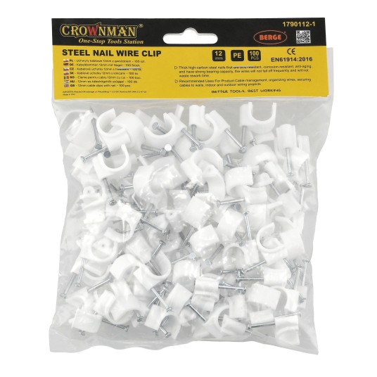 UCHWYT KABLOWY Z GWOŹDZIEM 12MM