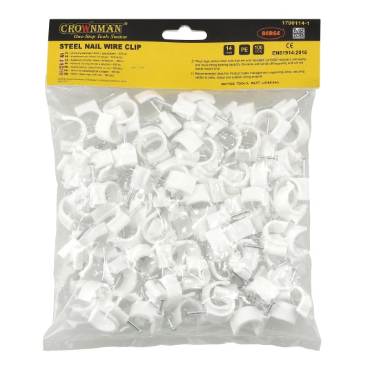 UCHWYT KABLOWY Z GWOŹDZIEM 14MM