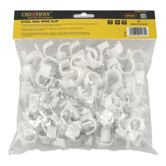 UCHWYT KABLOWY Z GWOŹDZIEM 16MM