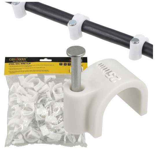 UCHWYT KABLOWY Z GWOŹDZIEM 25MM