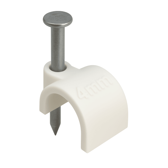 UCHWYT KABLOWY Z GWOŹDZIEM 4MM