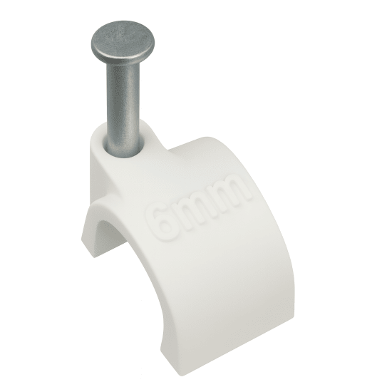 UCHWYT KABLOWY Z GWOŹDZIEM 6MM