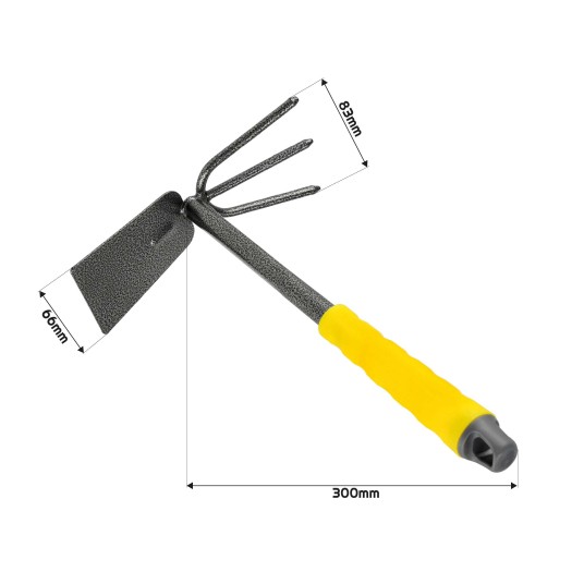 WIDELEC Z MOTYCZKĄ 3-ZĘBOWY