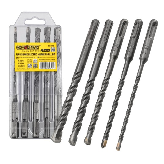 WIERTŁA UDAROWE DO BETONU Z CHWYTEM PLUS