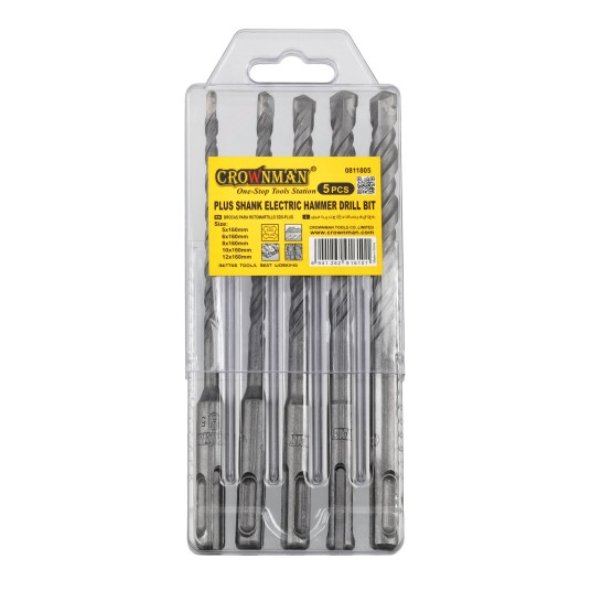 WIERTŁA UDAROWE DO BETONU Z CHWYTEM PLUS