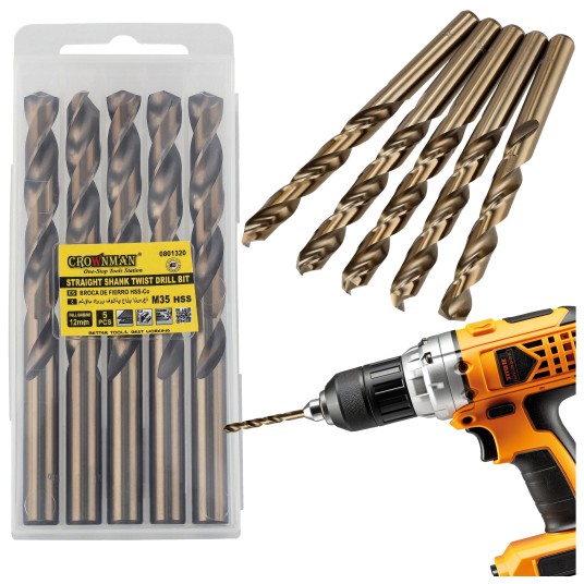 WIERTŁO SKRĘTNE Z CHWYTEM PROSTYM 12.0