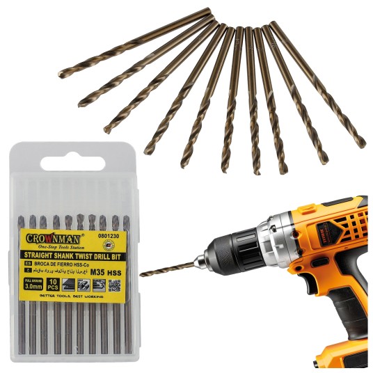 WIERTŁO SKRĘTNE Z CHWYTEM PROSTYM 3.0
