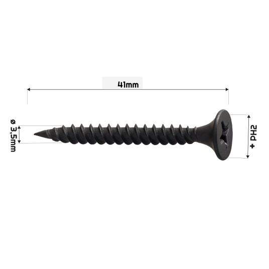 WKRĘTY DO PŁYT GIPSOWO-KARTONOWYCH 3.5X41MM