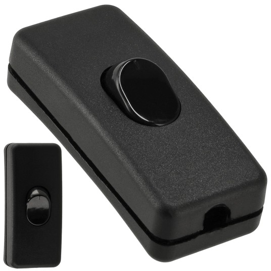 WŁĄCZNIK KOŁYSKOWY 230V CZARNY