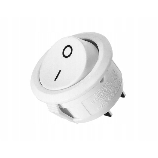 WŁĄCZNIK KOŁYSKOWY LED 12-24V BIAŁY