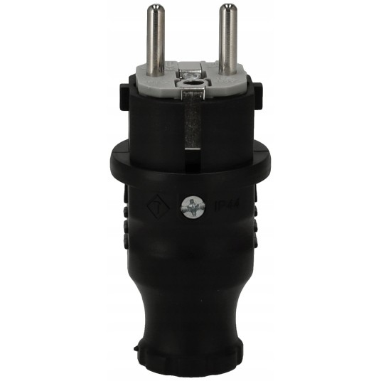 WTYCZKA GUMOWA IP44 230V CZARNA