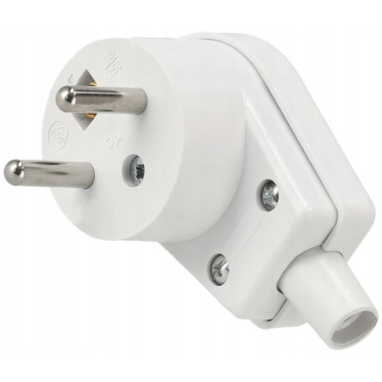 WTYCZKA KĄTOWA 230V BIAŁA