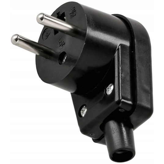 WTYCZKA KĄTOWA 230V CZARNA