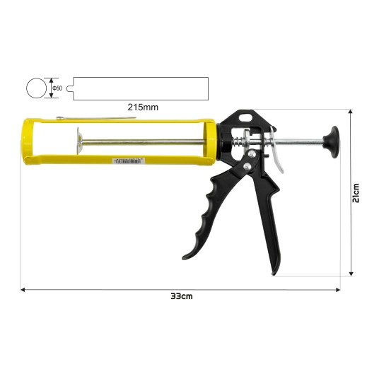 WZMOCNIONY PISTOLET DO SILIKONU