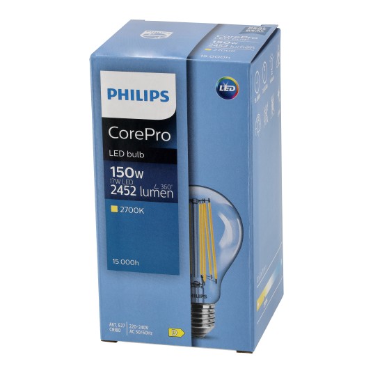 ŻARÓWKA FILAMENT LED E27 A67 17W WW 2700K PHILIPS