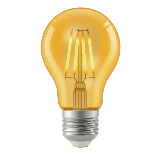 Żarówka LED E27 Filament Amber 6W 110lm/W 3000K