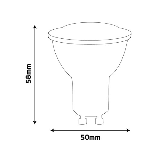 ŻARÓWKA LED PIR GU10 5W NW