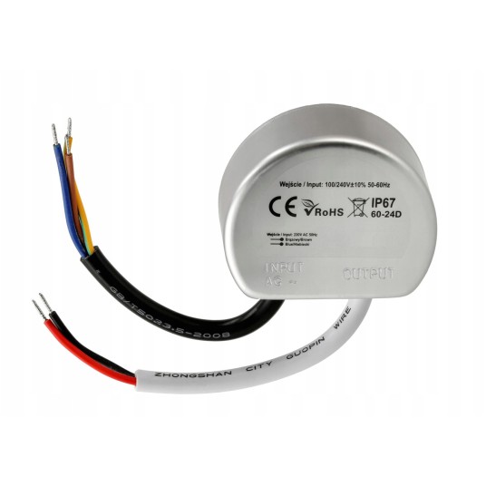 ZASILACZ DOPUSZKOWY IP67 10W 12V