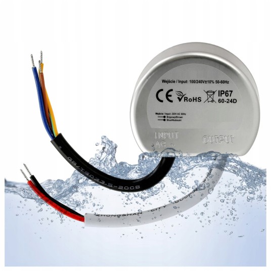 ZASILACZ DOPUSZKOWY IP67 20W 24V
