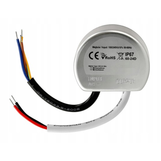 ZASILACZ DOPUSZKOWY IP67 60W 12V