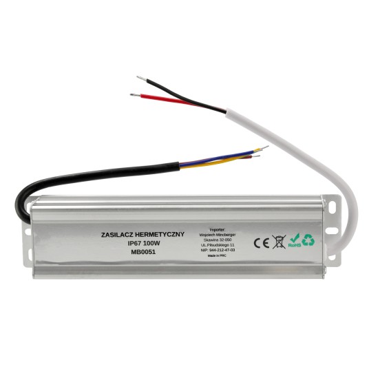 ZASILACZ HERMETYCZNY IP67 100W