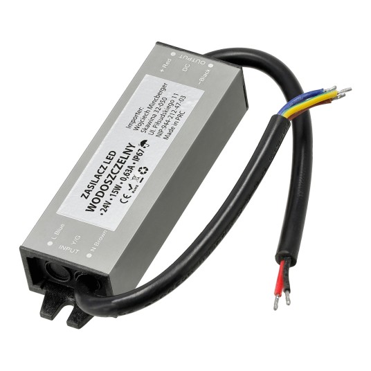 ZASILACZ HERMETYCZNY IP67 15W 24V