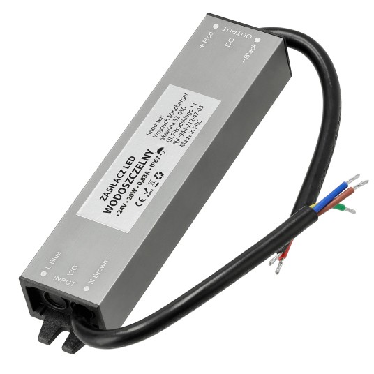 ZASILACZ HERMETYCZNY IP67 20W 24V