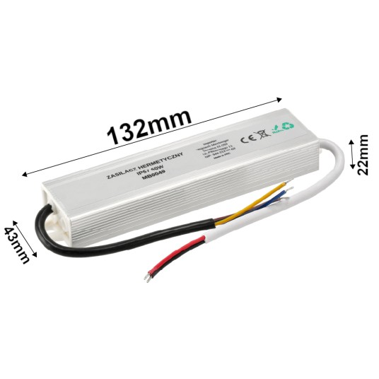 ZASILACZ HERMETYCZNY IP67 60W
