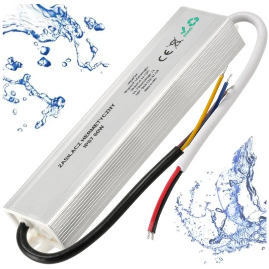 ZASILACZ HERMETYCZNY IP67 60W 24V