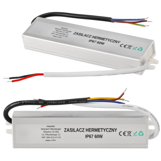ZASILACZ HERMETYCZNY IP67 60W