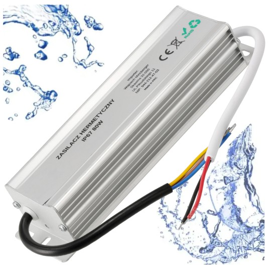 ZASILACZ HERMETYCZNY IP67 80W 24V