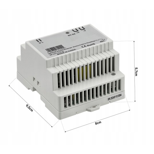 ZASILACZ LED NA SZYNĘ DIN 45W 24V